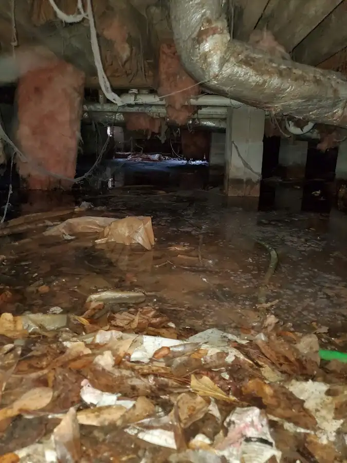 Crawl space flood assessment for Commercial Water Damage Restoration in Irmo